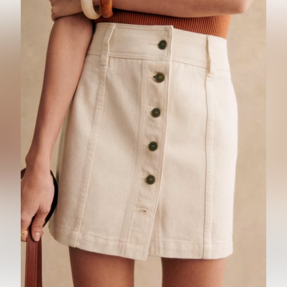 Sezane Savine Skirt in Ecru - Picture 3 of 13